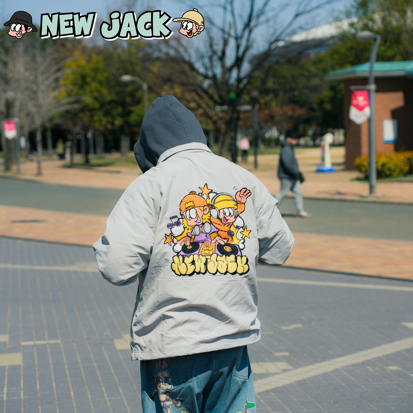 NEW JACK(ニュージャック)BOB&FRED DJ ナイロンスタンドブルゾン