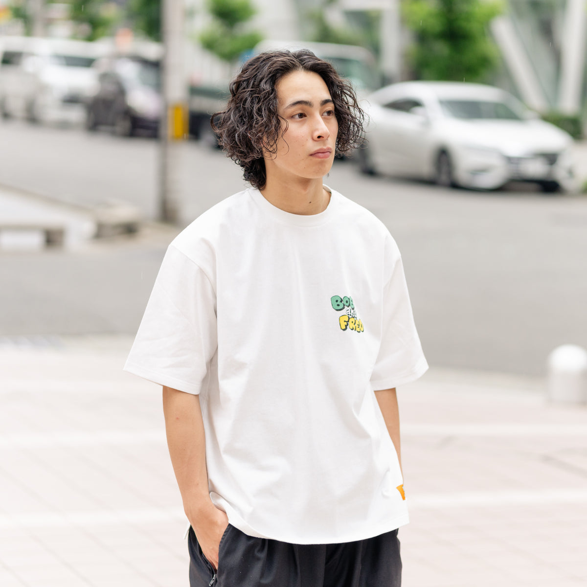 NEW JACK サークルイラスト 相良刺繍半袖Tシャツ(NJ252-2176)