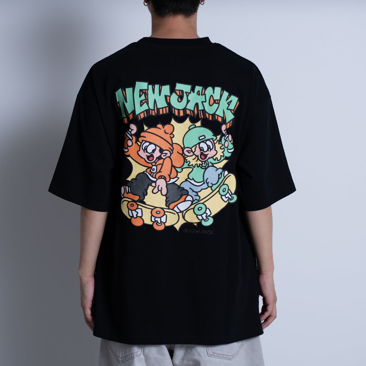 NEW JACK スケボー&スプレー 半袖Tシャツ(NJ252-2286)