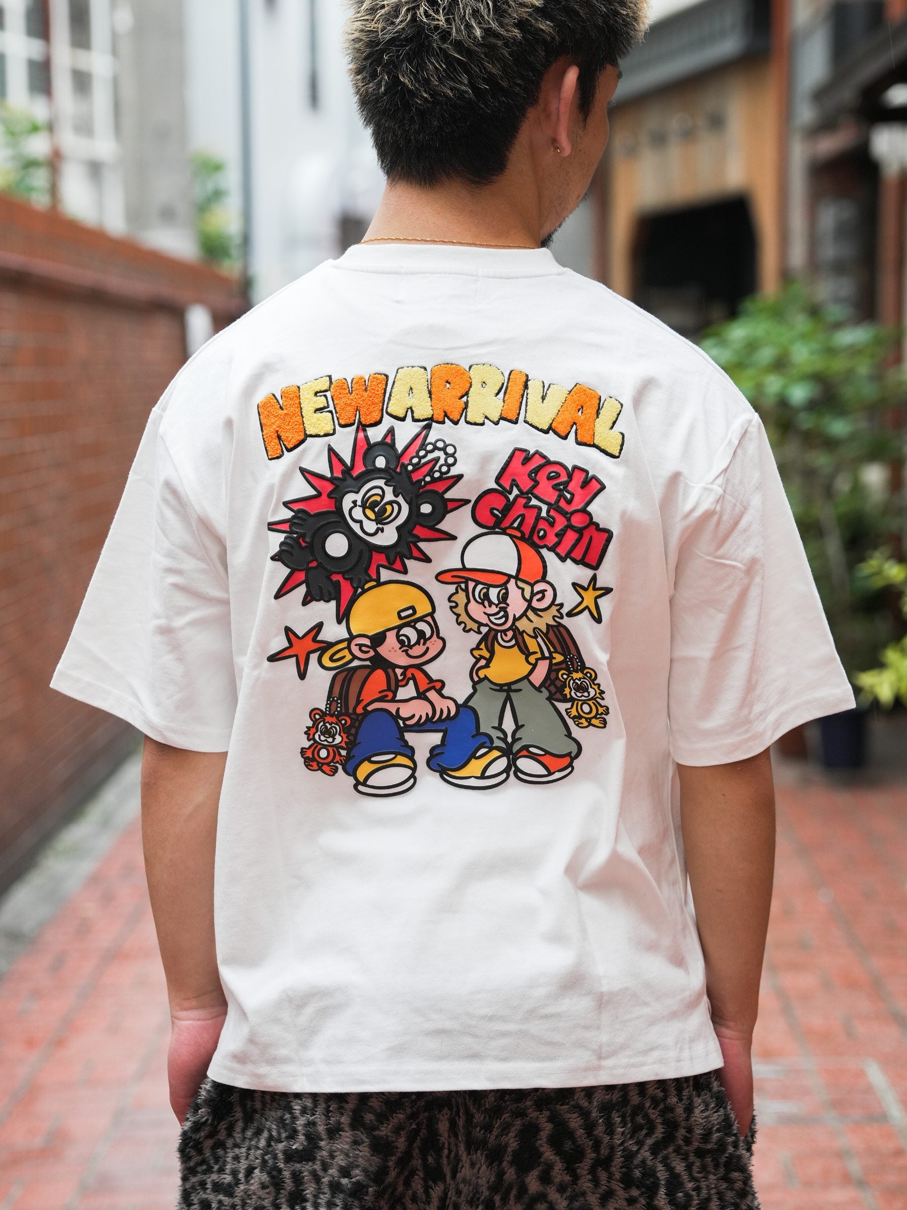 NEW JACK(ニュージャック)立体シール風ワンポイントプリント半袖T