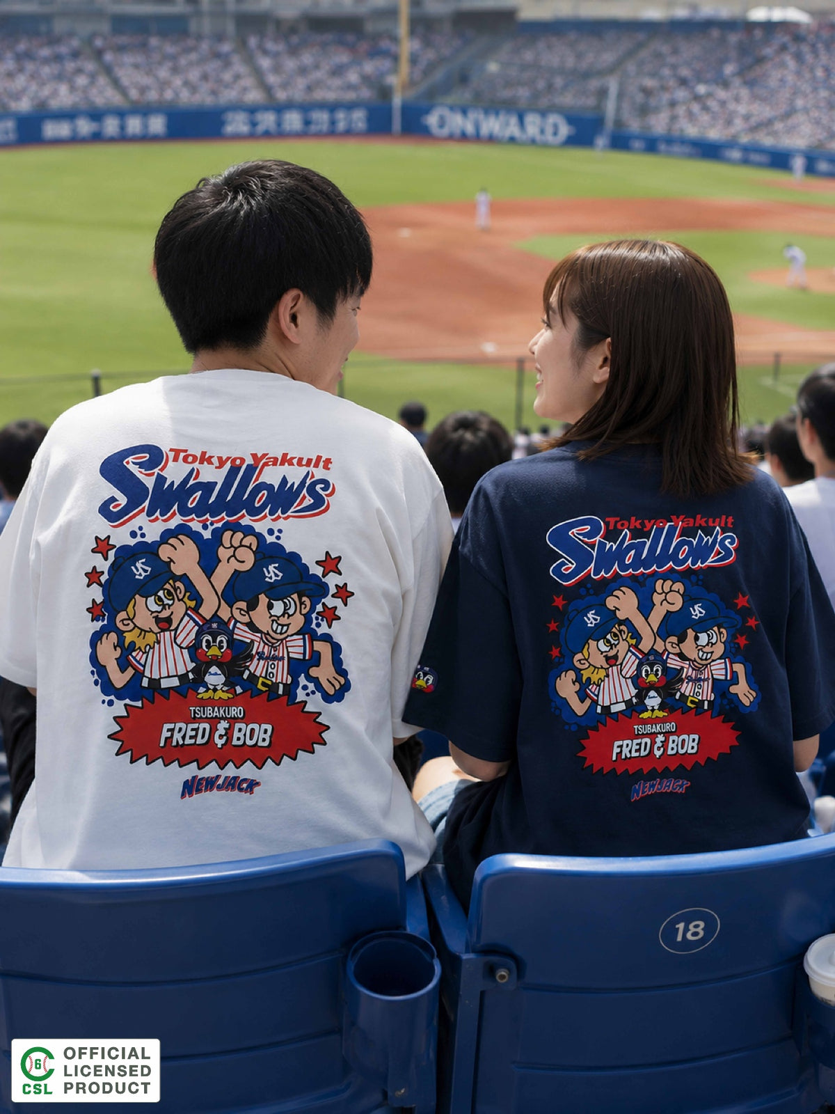 NEW JACK 東京ヤクルトスワローズモデルTシャツ-2026C (NJY262-2346)