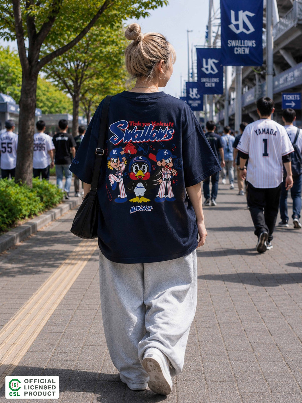 NEW JACK 東京ヤクルトスワローズモデルTシャツ-2026B-2 (NJY262-2996)
