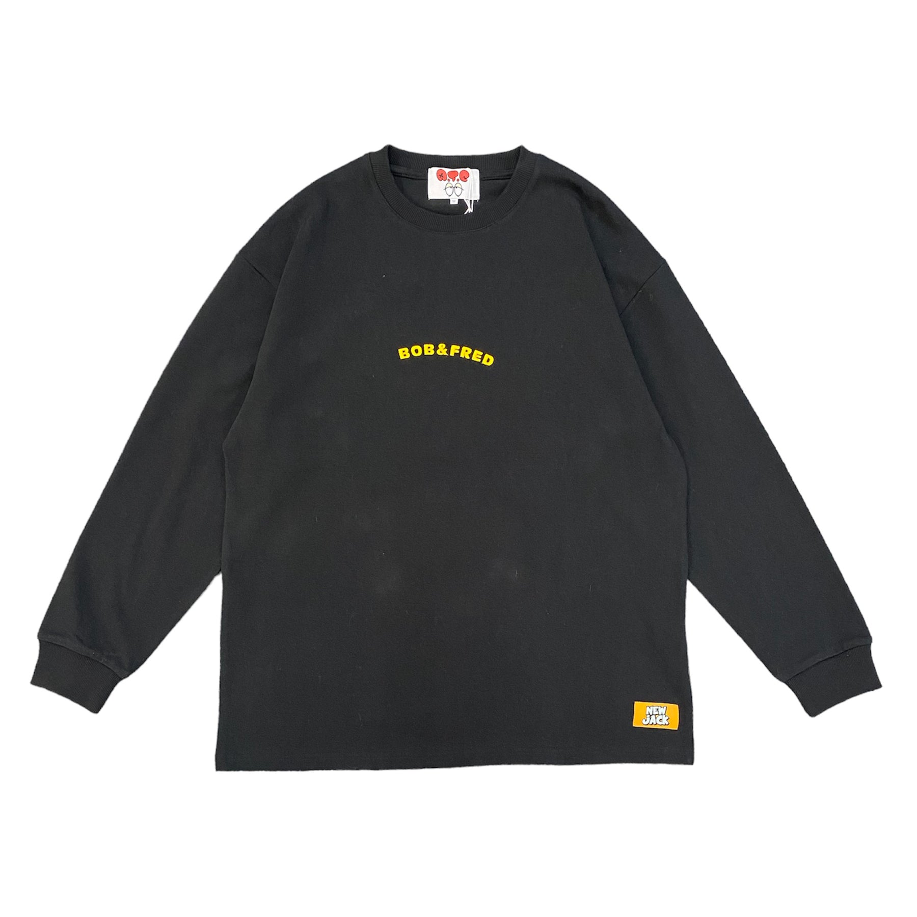 NEW JACK ヘビーウエイトBob&Fred フェイス長袖Tシャツ (NJ241-2456)