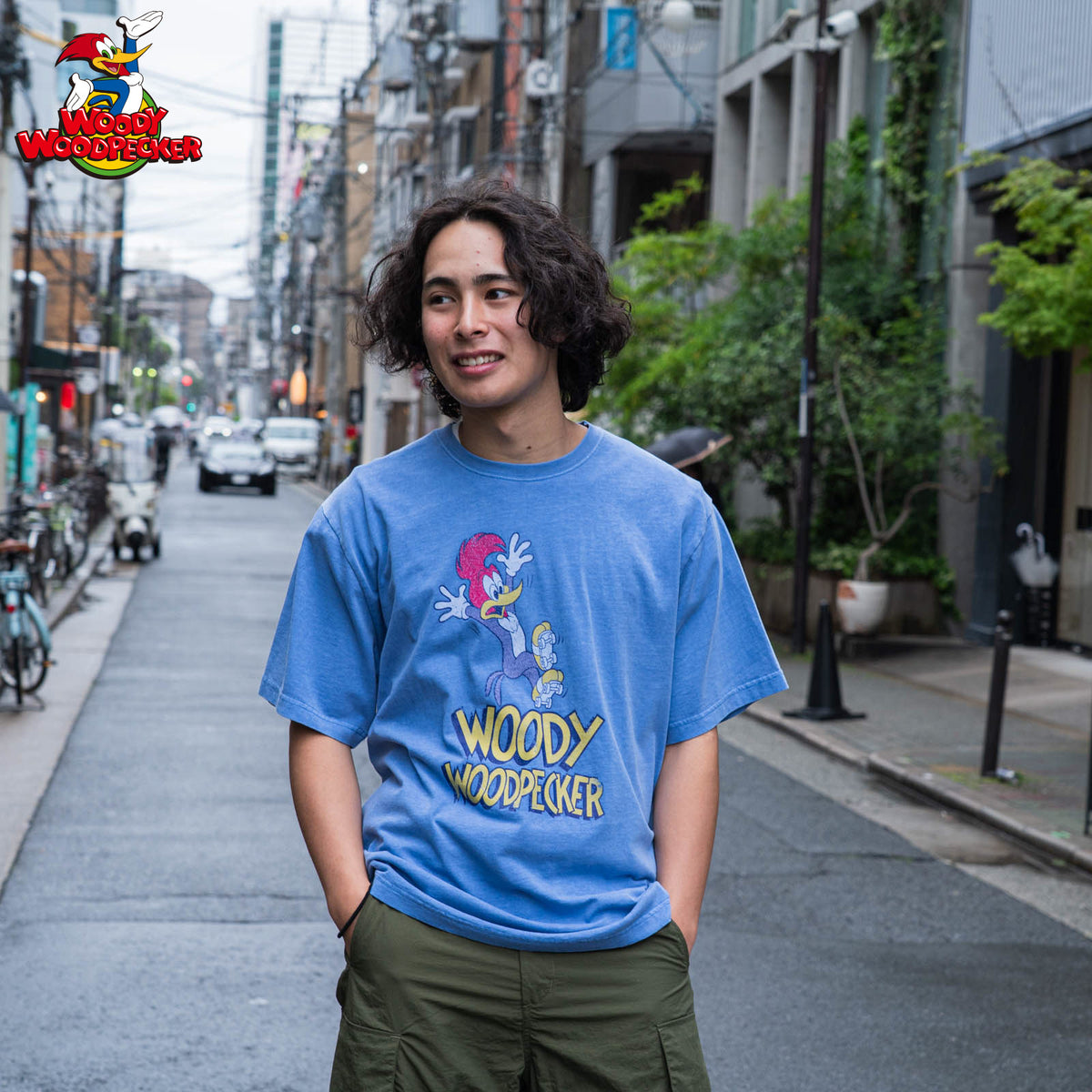 WOODY WOODPECKER フロントプリント半袖Tシャツ(WP252-5906)