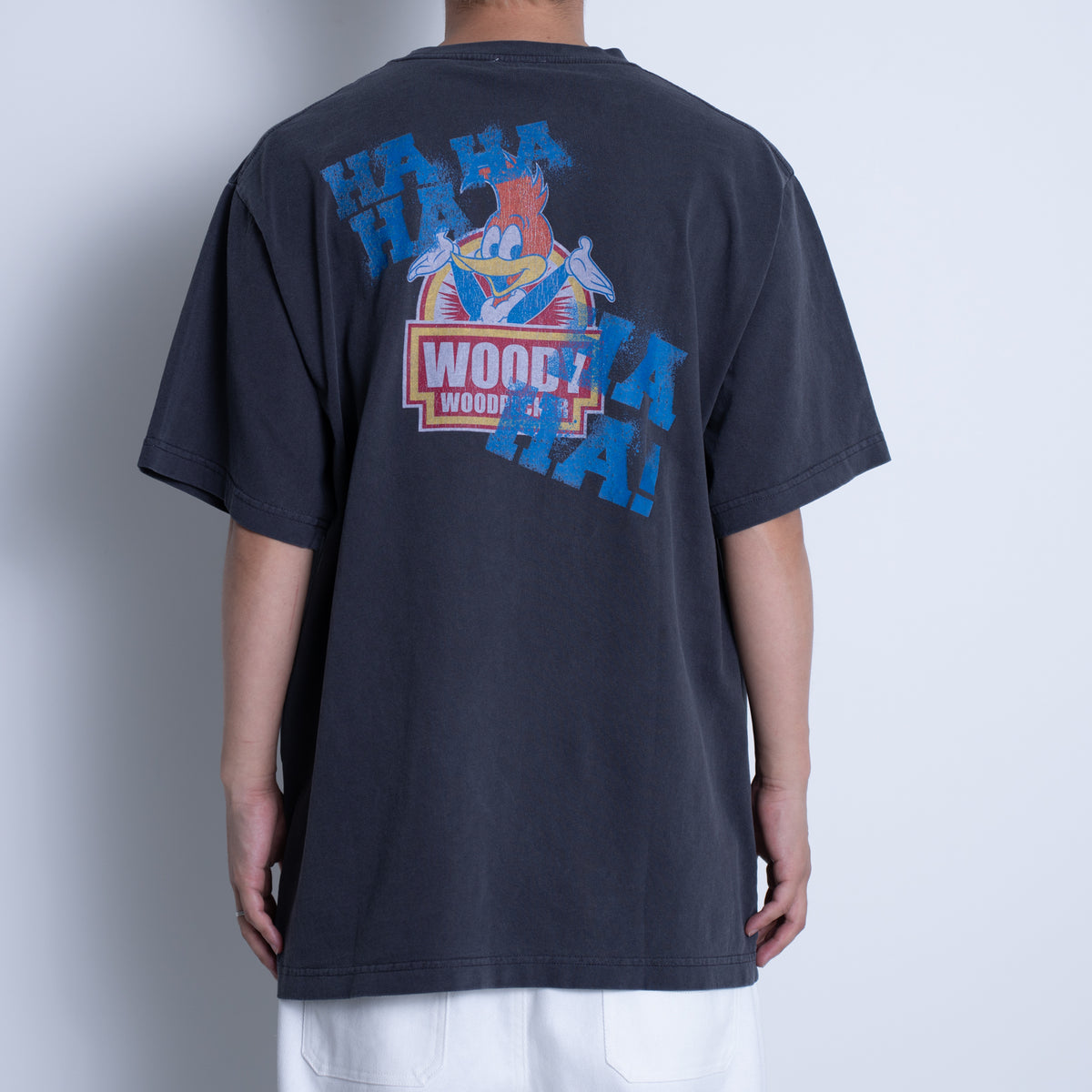 WOODY WOODPECKER バックウッディHAHAプリント半袖Tシャツ(WP252-5926)