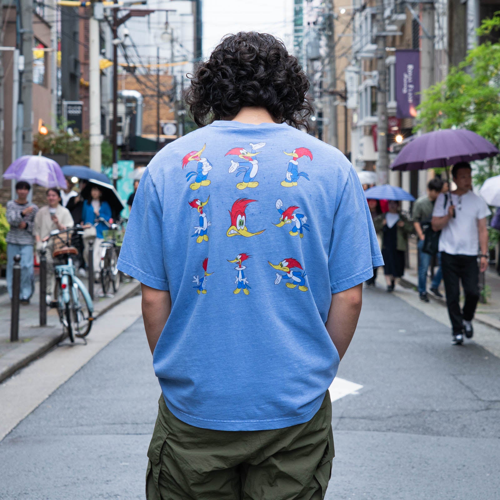WOODY WOODPECKER バックバリエーションプリント半袖Tシャツ(WP252-5936)