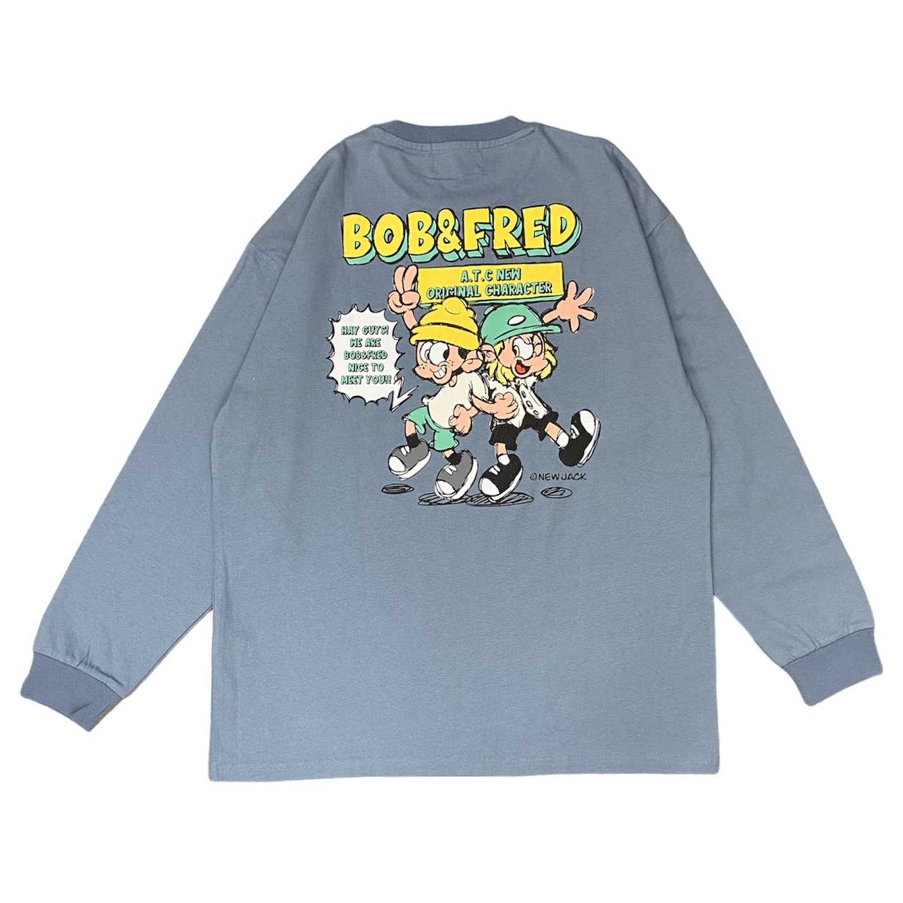NEW JACK Bob&Fred キャラ長袖Tシャツ (NJ241-2426)