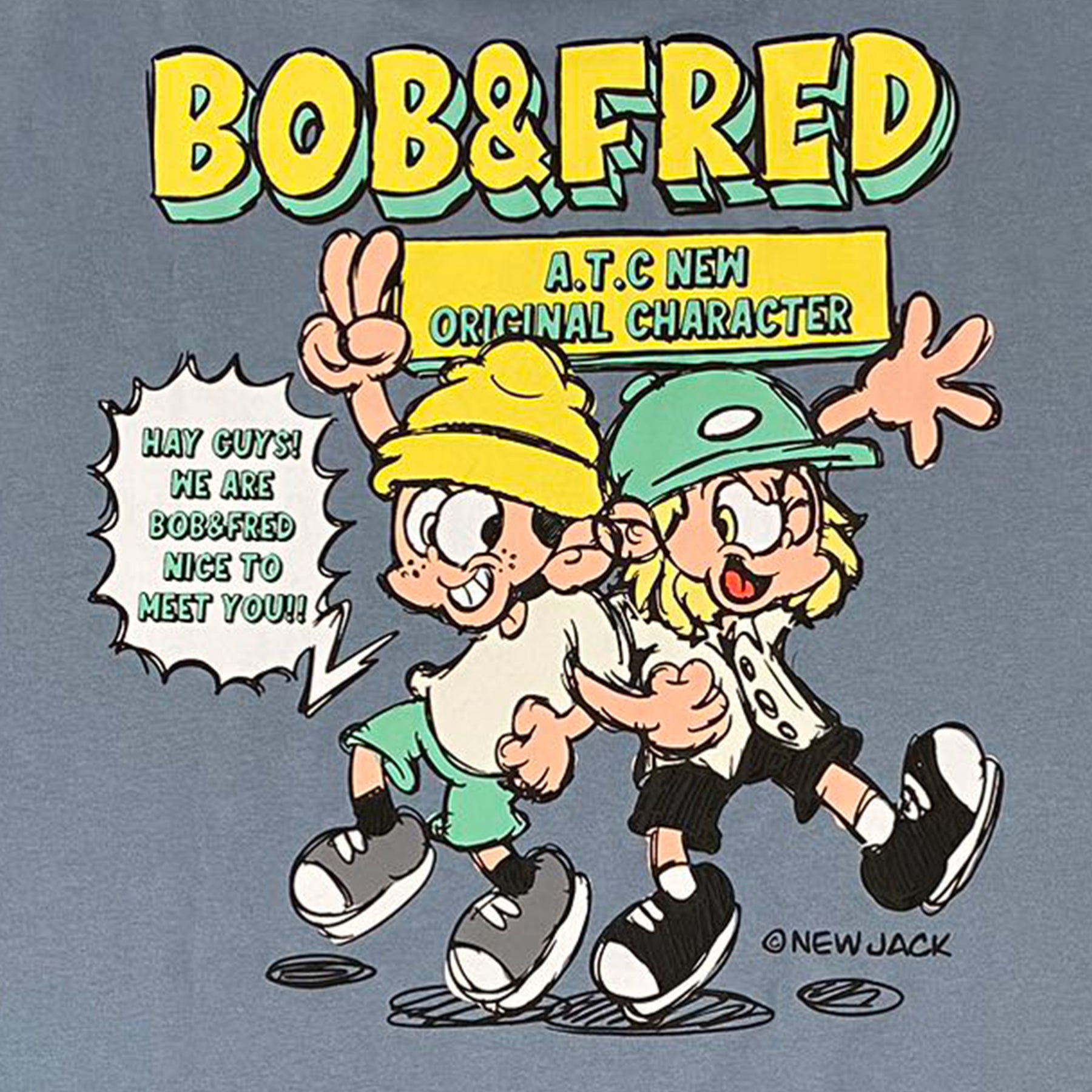 NEW JACK Bob&Fred キャラ長袖Tシャツ (NJ241-2426)