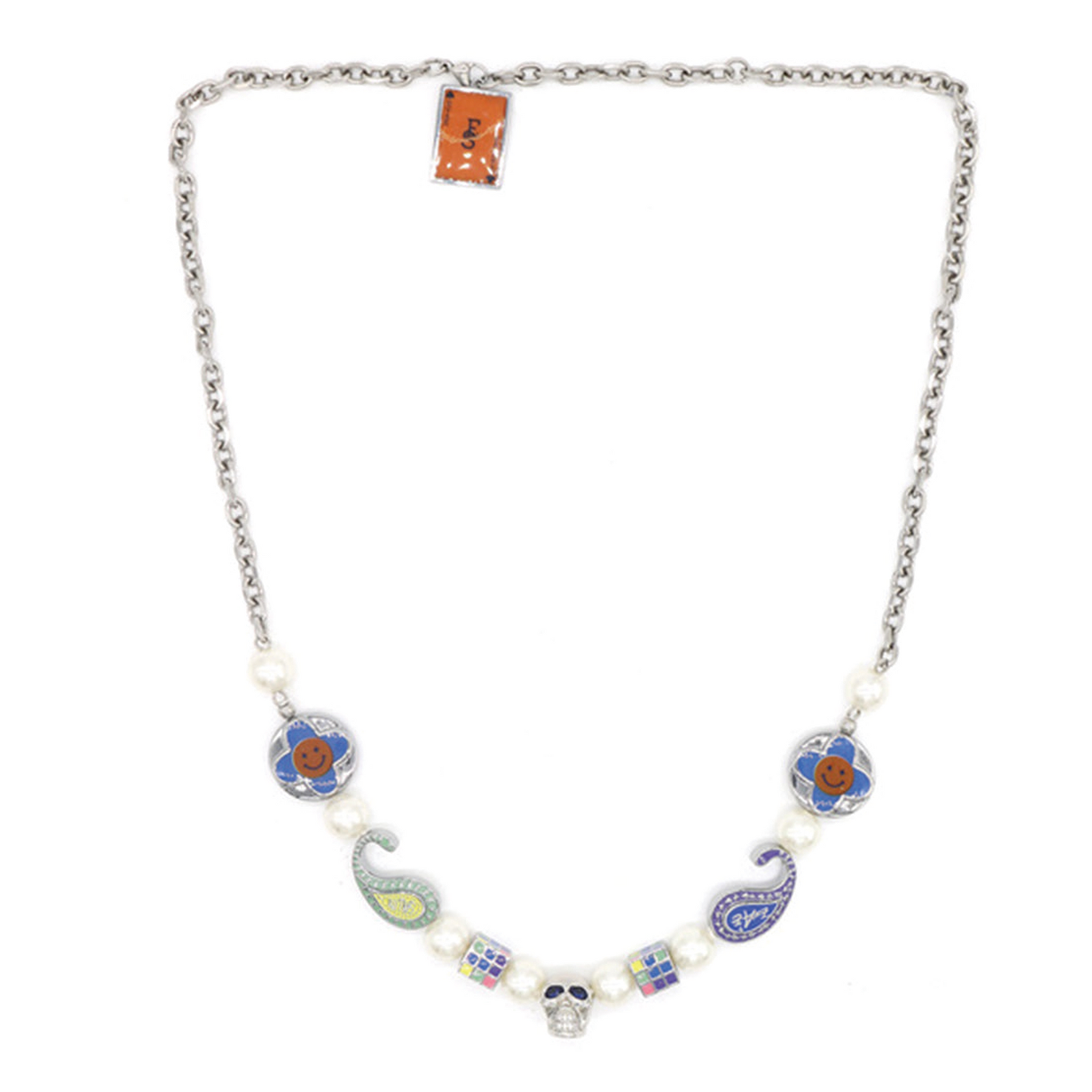 SALUTE / *EVAE+ CROSS FLOWER SMILEY NECKLACE