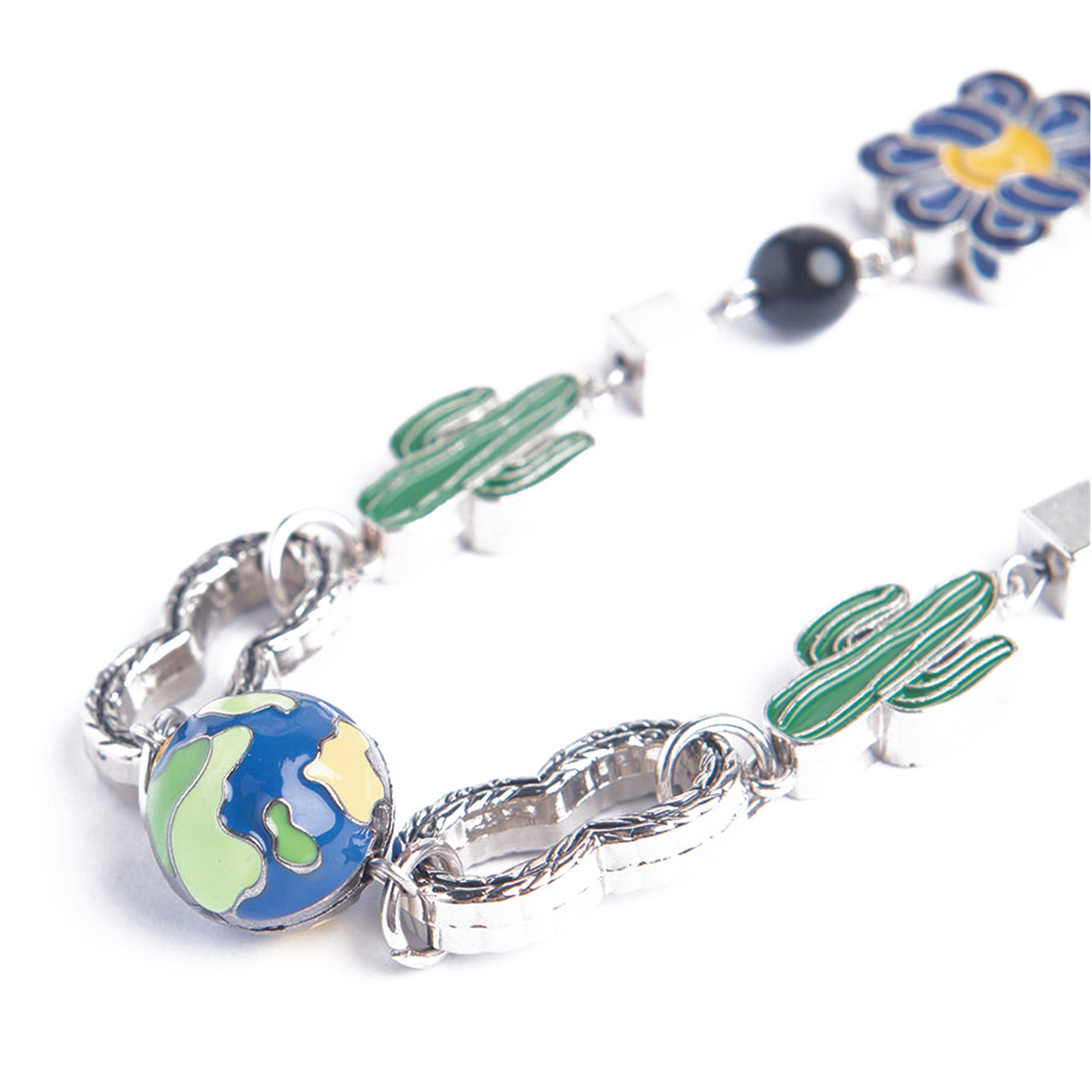SALUTE Cactus flower flame necklace