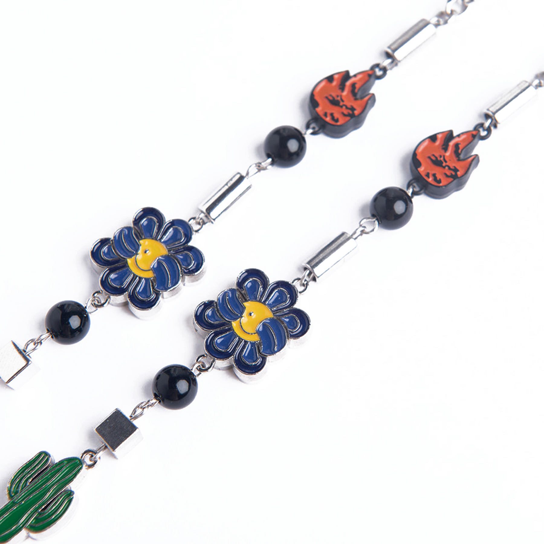 SALUTE Cactus flower flame necklace