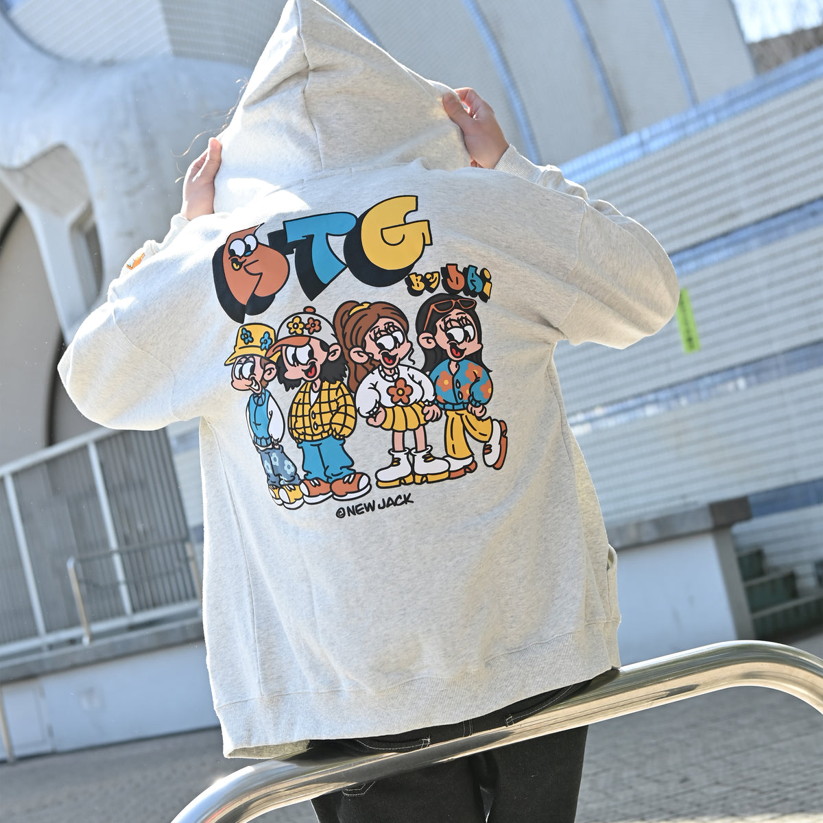 NEW JACK  Boys&GirlsロゴフルZIP パーカ　（NJ241-2597-1）