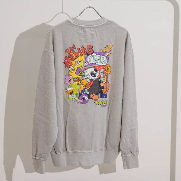 「とーる」Bad Habitsイラスト ピグメントトレーナー（251-2256）