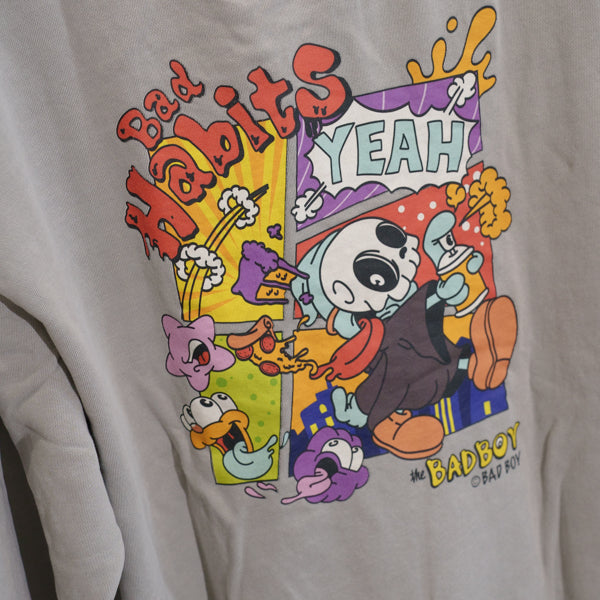 「とーる」Bad Habitsイラスト ピグメントトレーナー（251-2256）