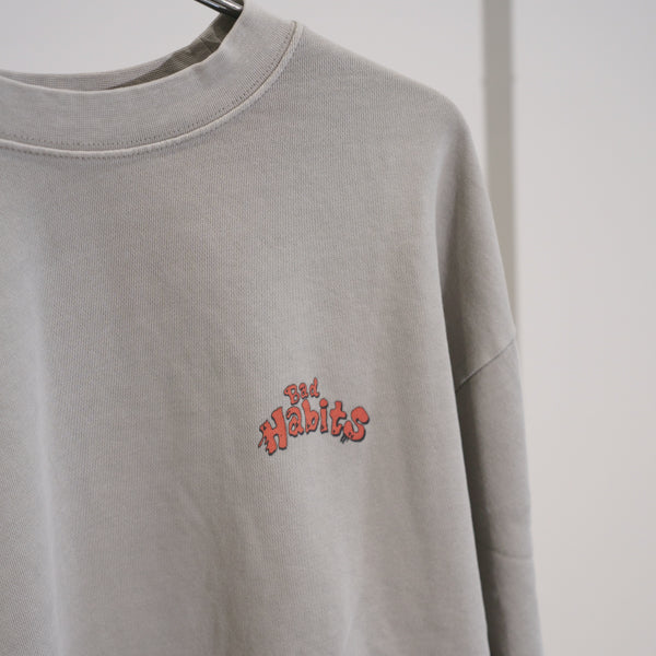 「とーる」Bad Habitsイラスト ピグメントトレーナー（251-2256）