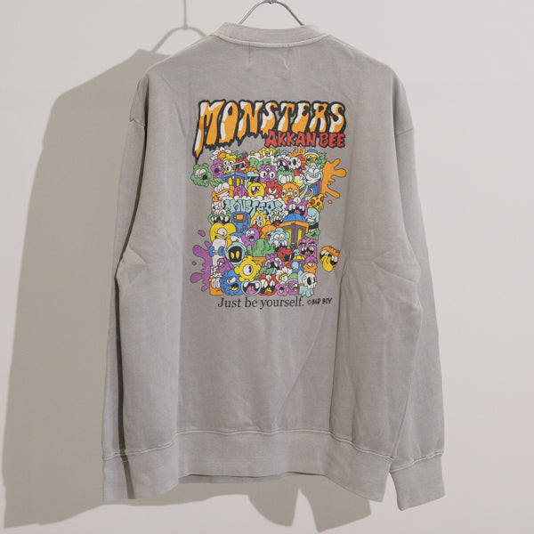 「とーる」MONSTERSイラスト ピグメントトレーナー（251-2266）