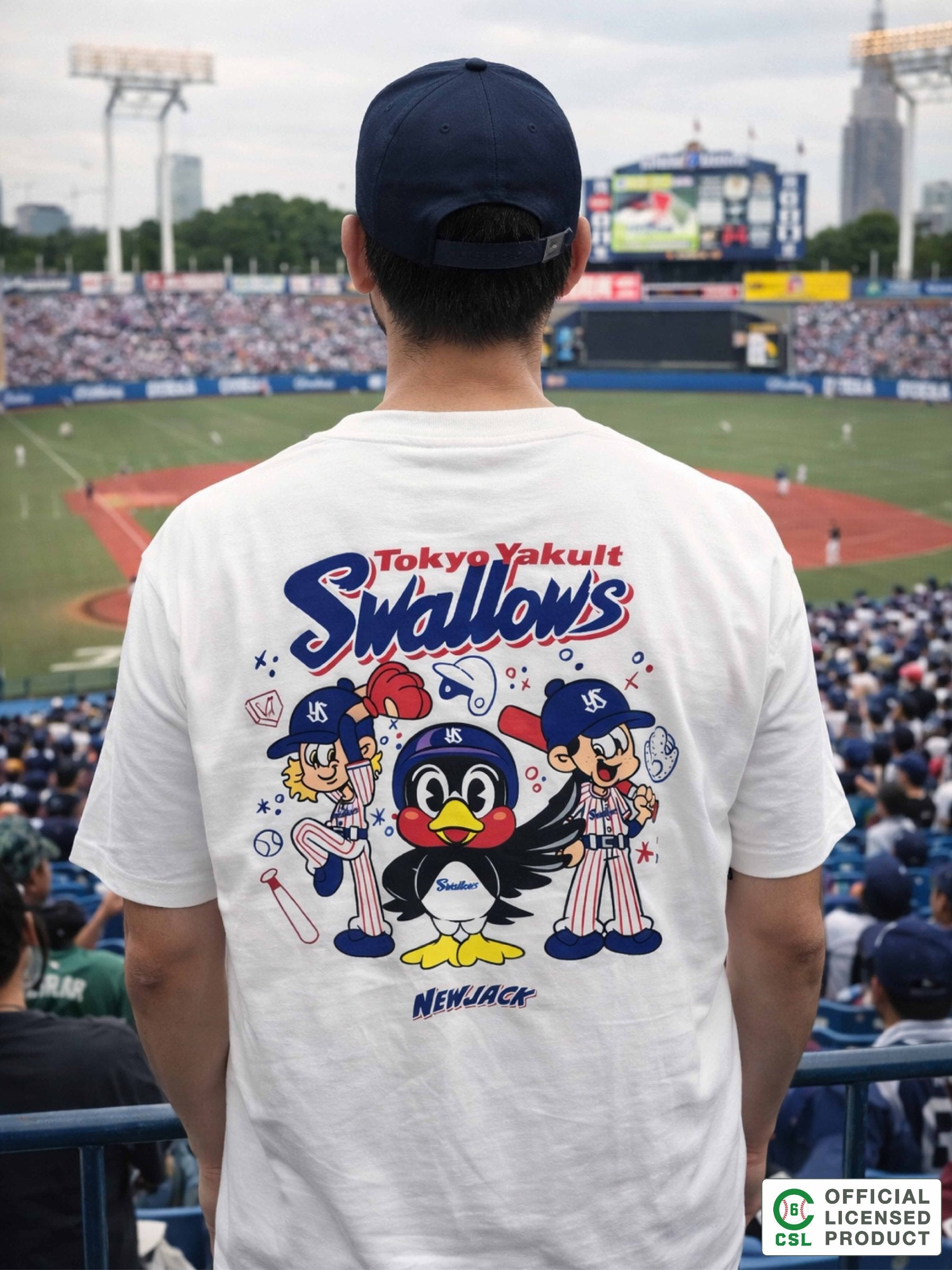 NEW JACK 東京ヤクルトスワローズモデルTシャツ-2026B (NJY262-2946)
