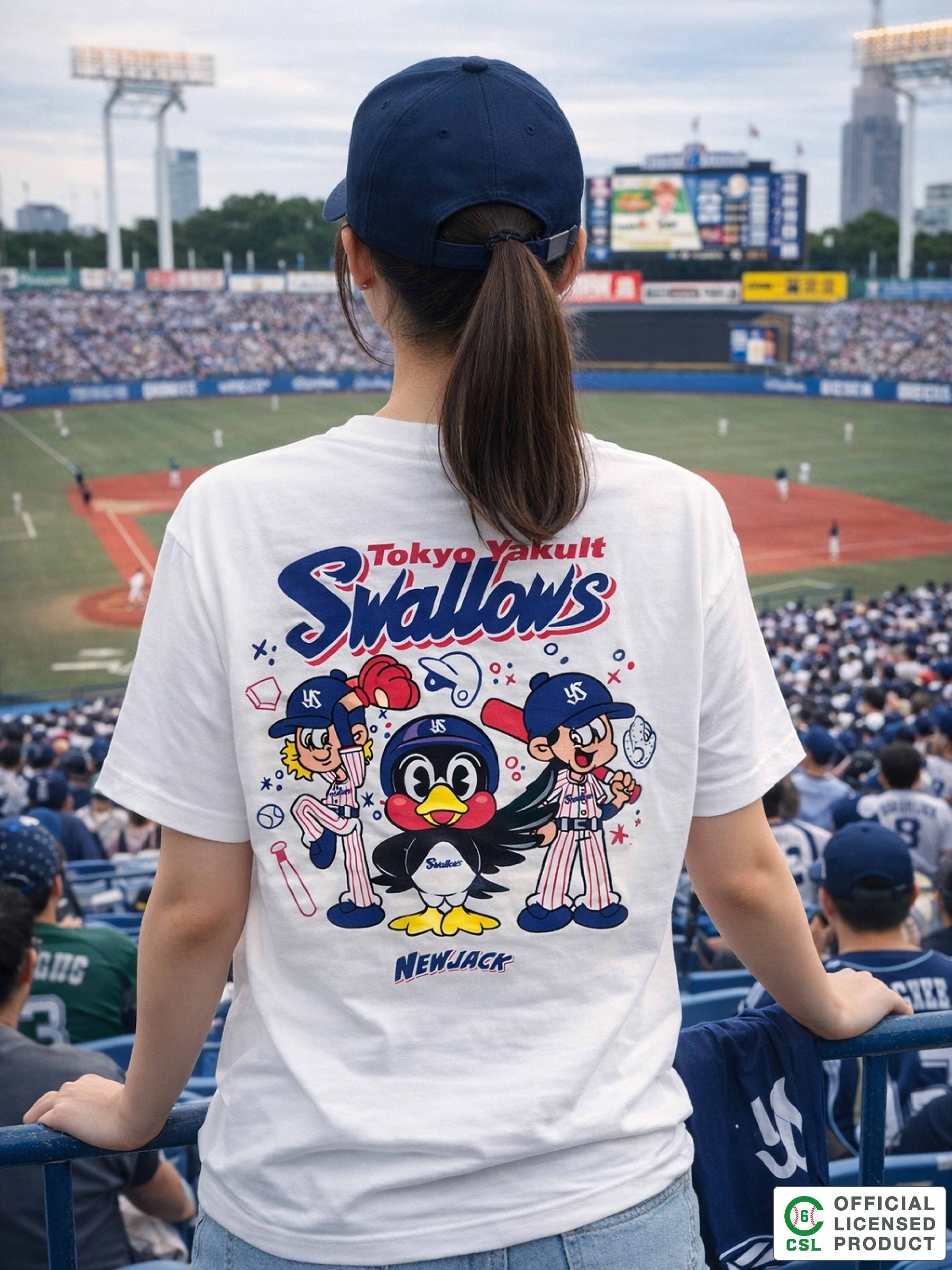 NEW JACK 東京ヤクルトスワローズモデルTシャツ-2026B (NJY262-2946)