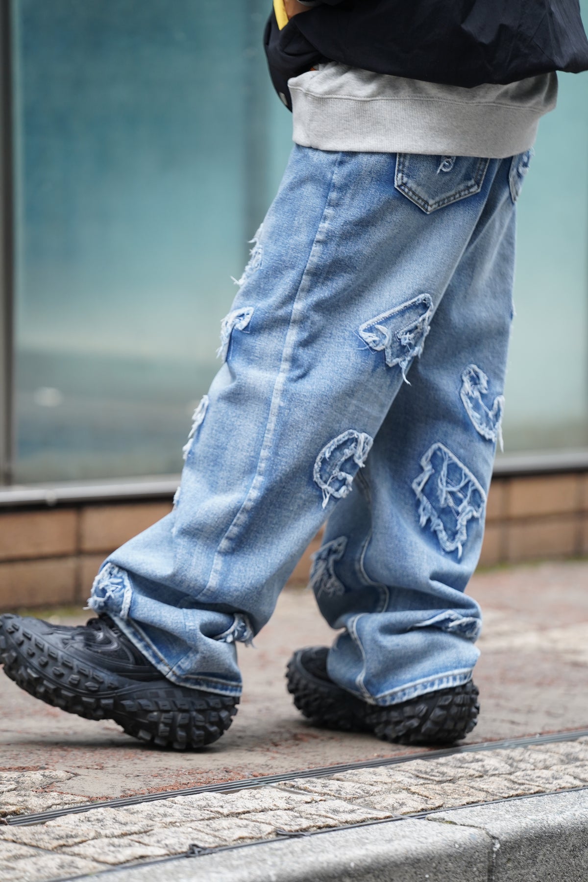 デニムアップリケデニム