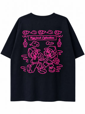 NEW JACK チェーン刺繡 半袖Tシャツ(NJ262-2216)