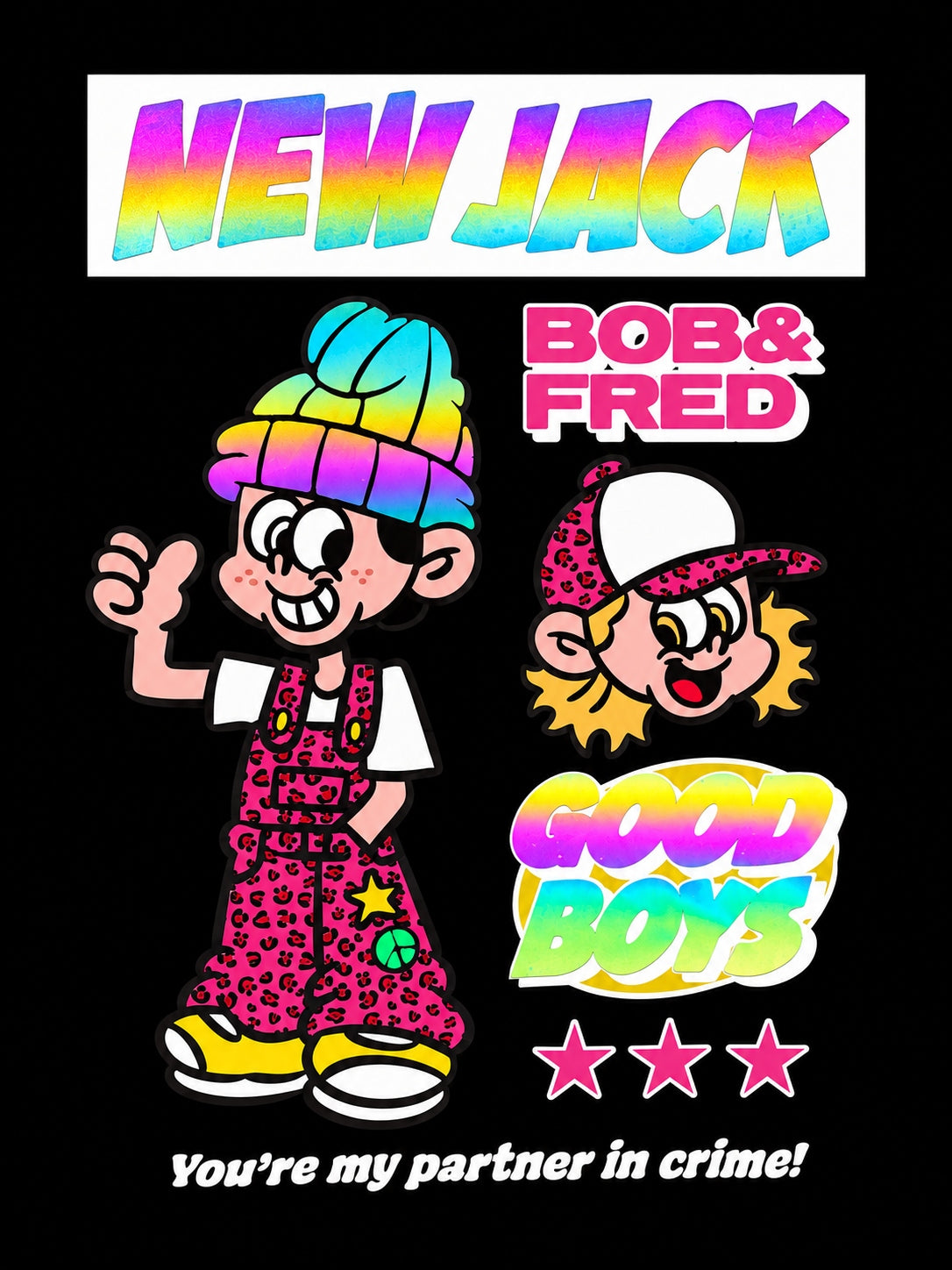 NEW JACK BOB&FRED リフレクター半袖Tシャツ(NJ262-2226)