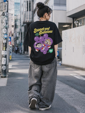 NEW JACK Grapes 相良刺繡 半袖Tシャツ(NJ262-2206)