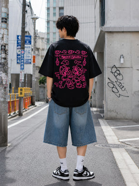 NEW JACK チェーン刺繡 半袖Tシャツ(NJ262-2216)