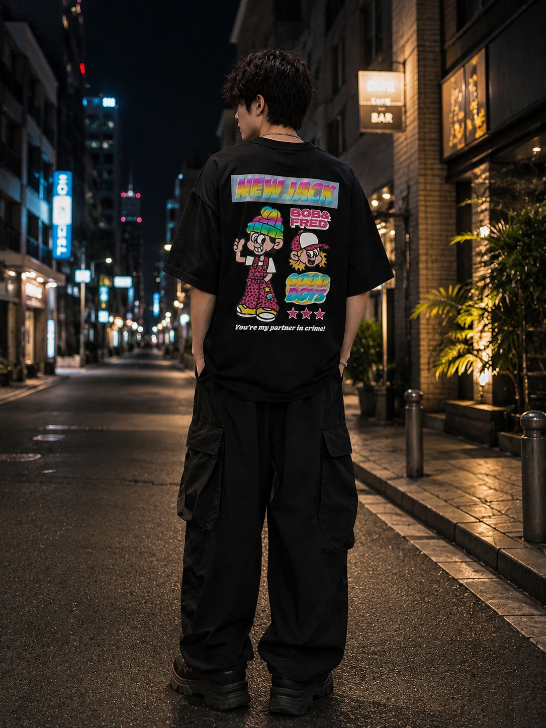 NEW JACK BOB&FRED リフレクター半袖Tシャツ(NJ262-2226)