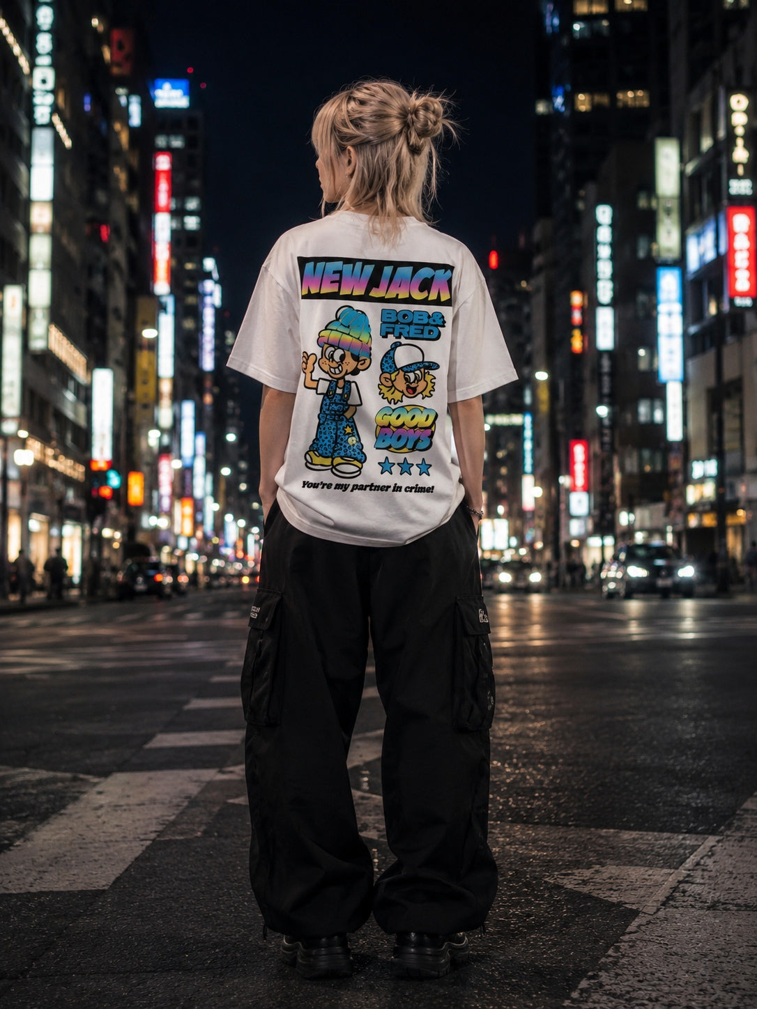 NEW JACK BOB&FRED リフレクター半袖Tシャツ(NJ262-2226)