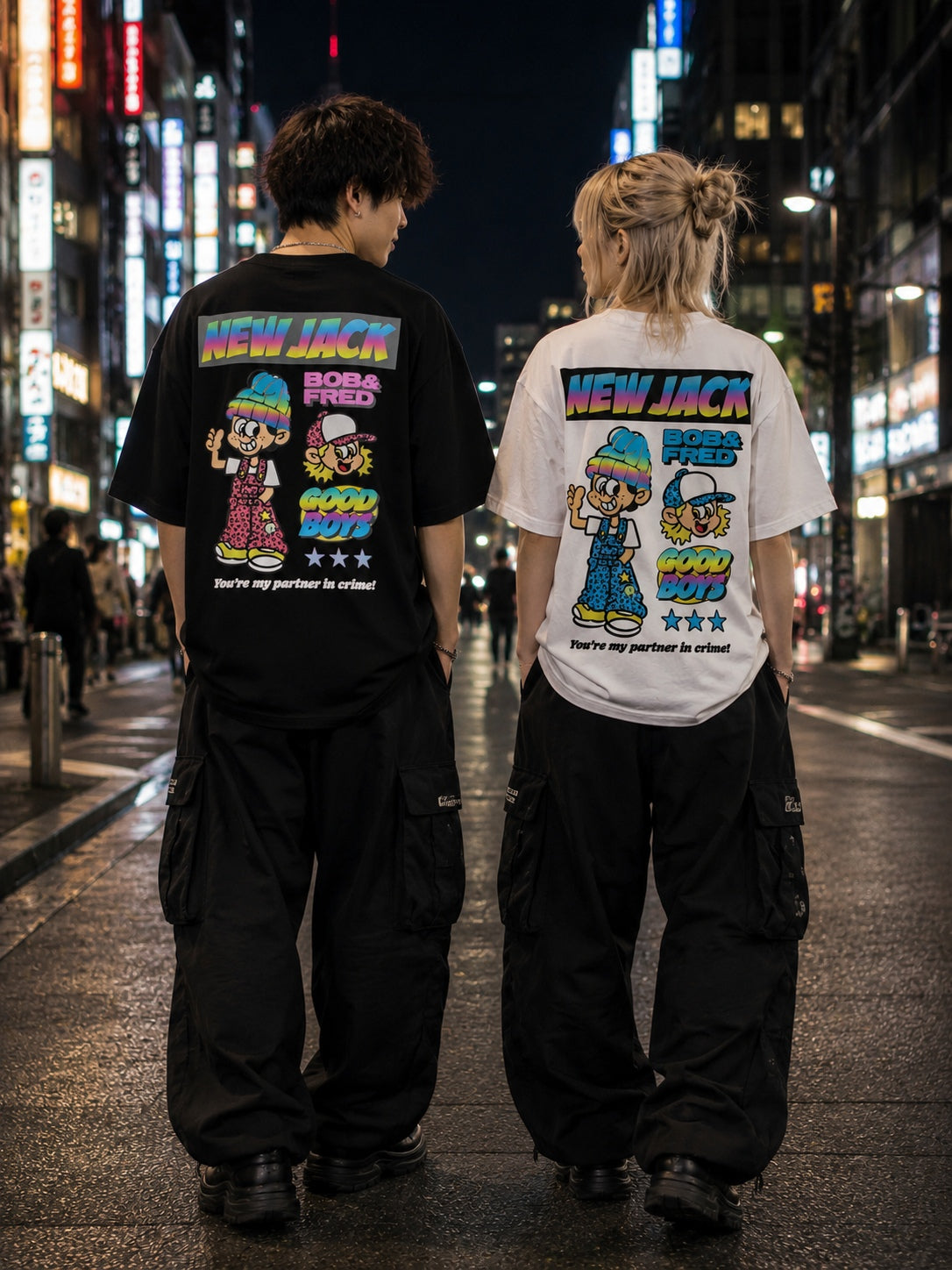 NEW JACK BOB&FRED リフレクター半袖Tシャツ(NJ262-2226)