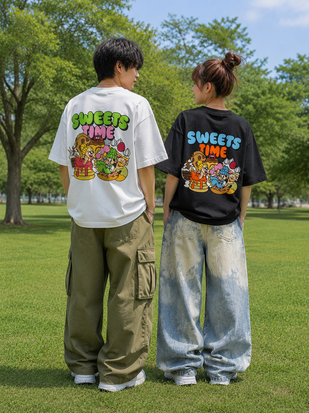 JAM 90㎝　120㎝　兄弟　お揃い　まとめ売り　bit's Tシャツ　タンク NEW JACK(ニュージャック)SWEETS TIME 発泡Tシャツ (メンズ・レディース)