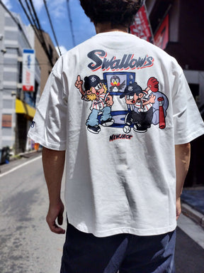 NEW JACK x Swallows CollaborationTシャツ-B (NJY252-2446)