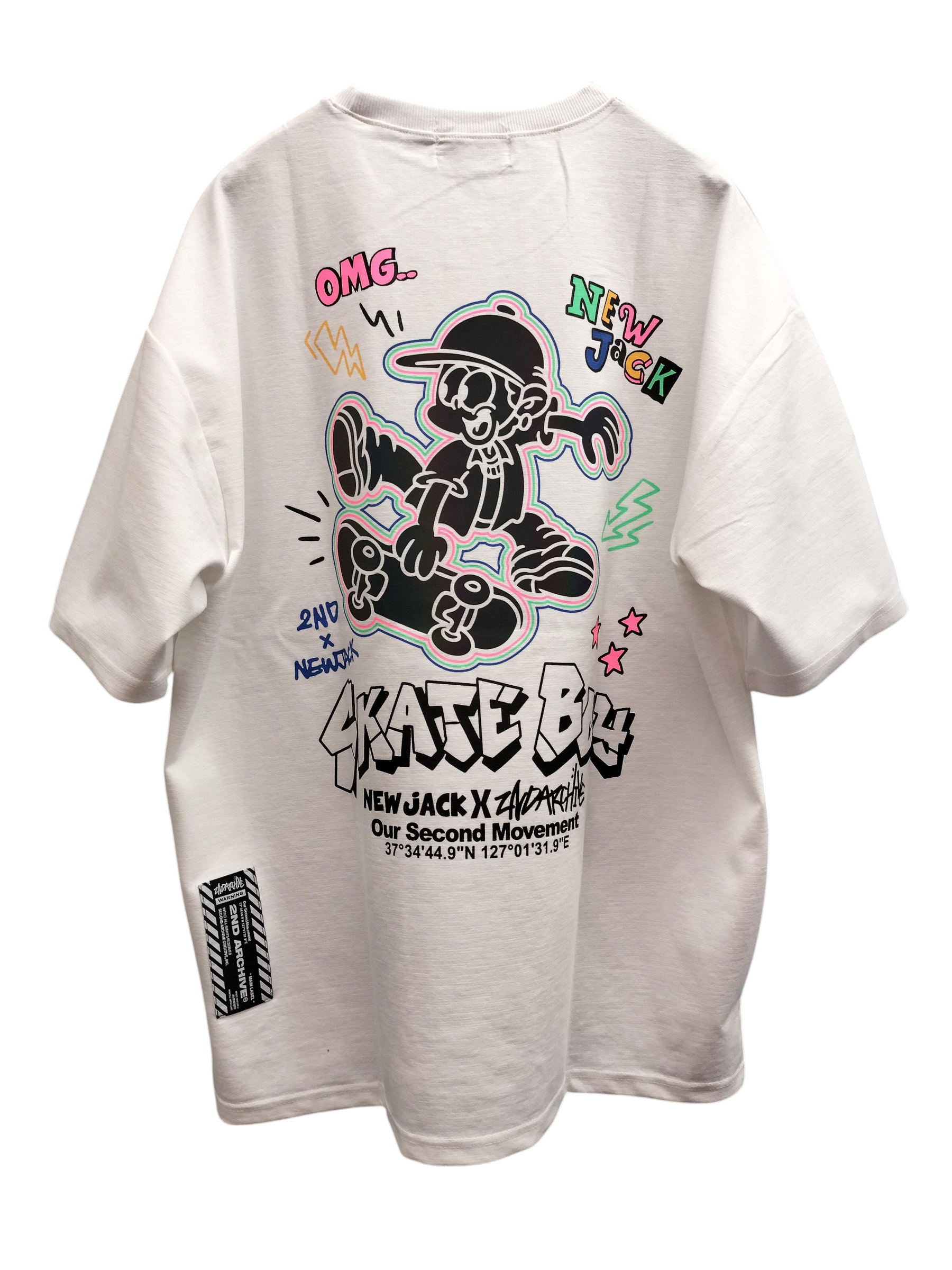 NEW JACK(ニュージャック)x2ND ARCHIVE CollaborationTシャツ-SKATE NEW JACK(ニュージャック)x2ND ARCHIVE CollaborationTシャツ-SKATE