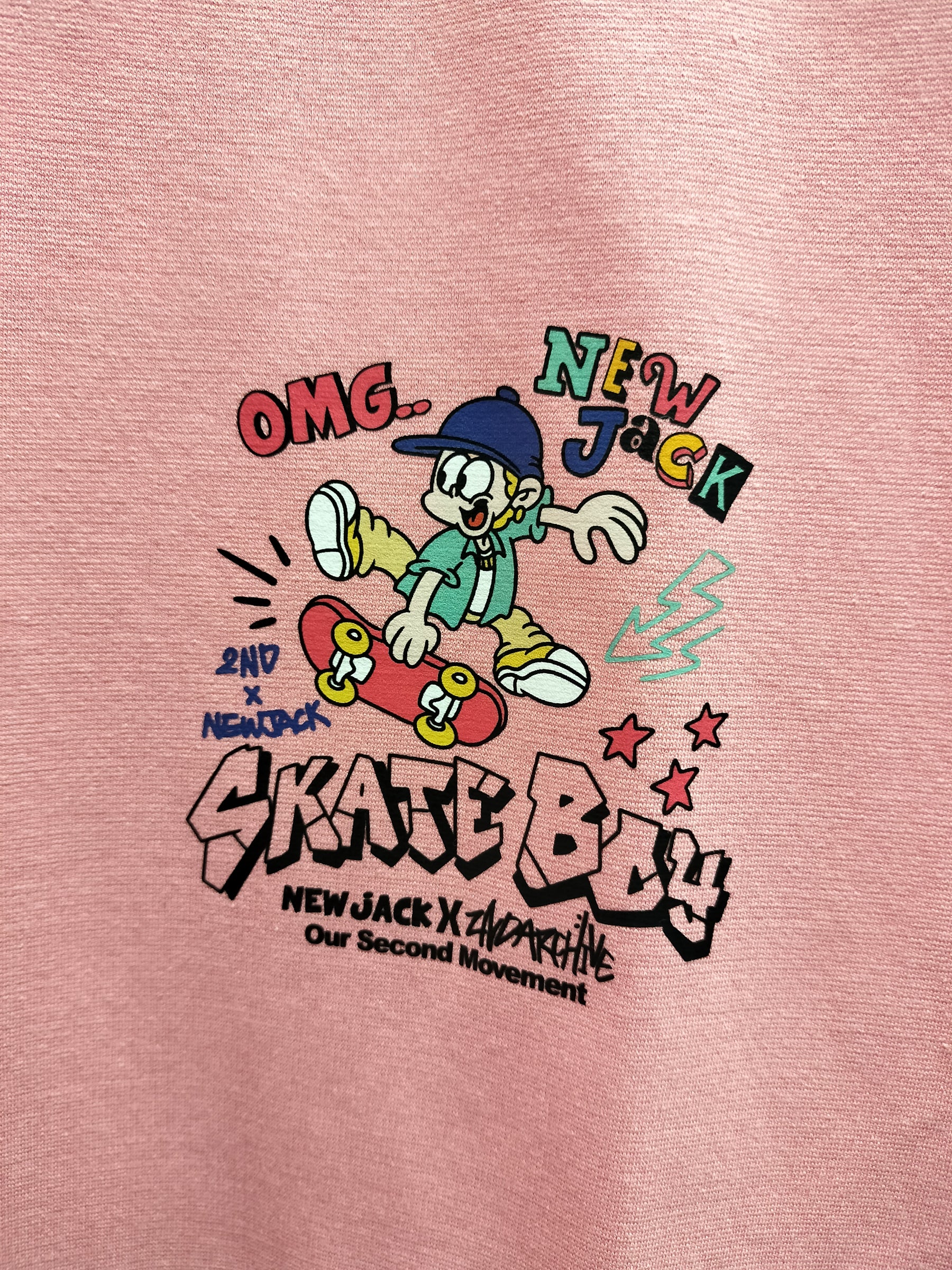 NEW JACK x 2ND ARCHIVE CollaborationTシャツ-SKATE BOY (2NDNJ-001)