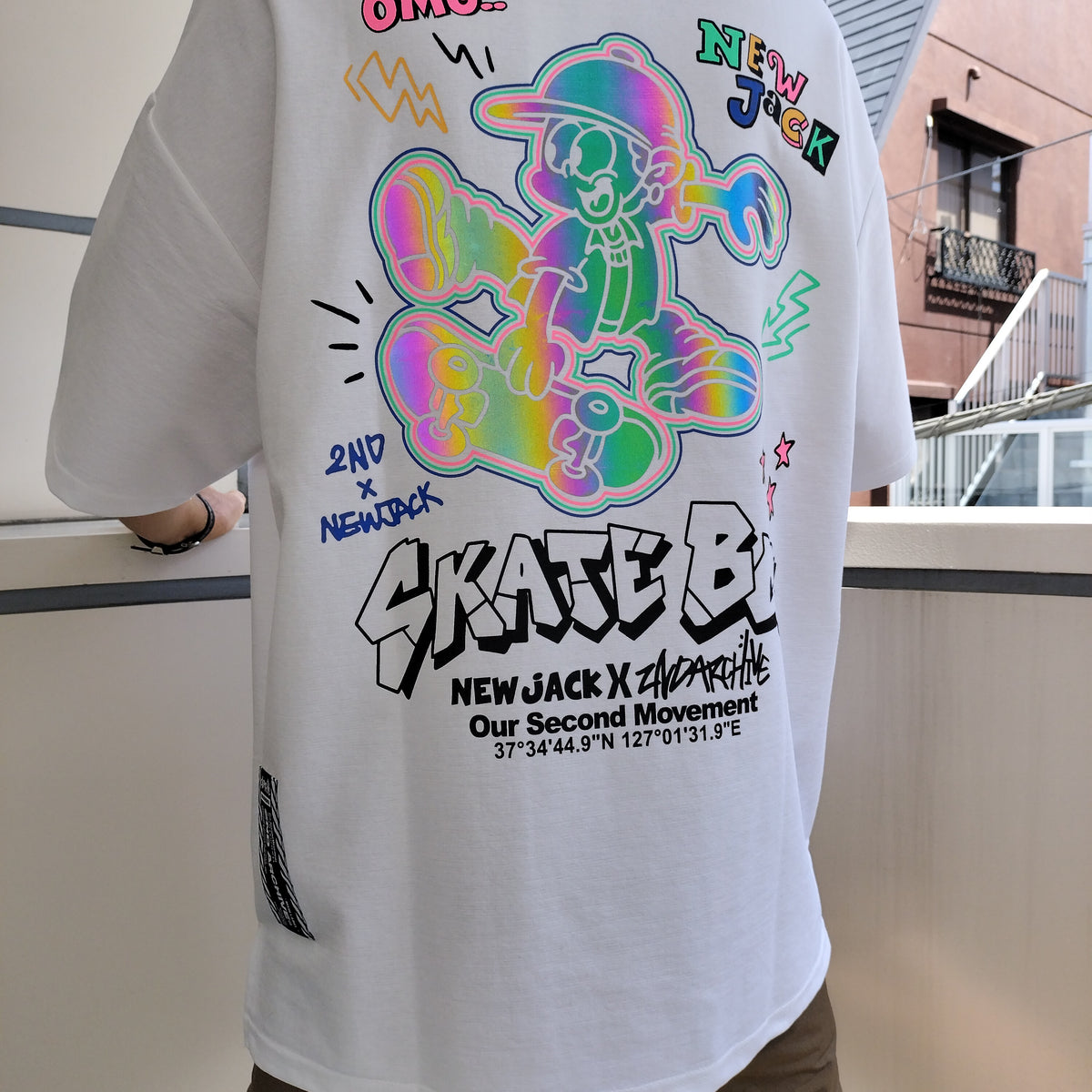 NEW JACK(ニュージャック)x2ND ARCHIVE CollaborationTシャツ-SKATE