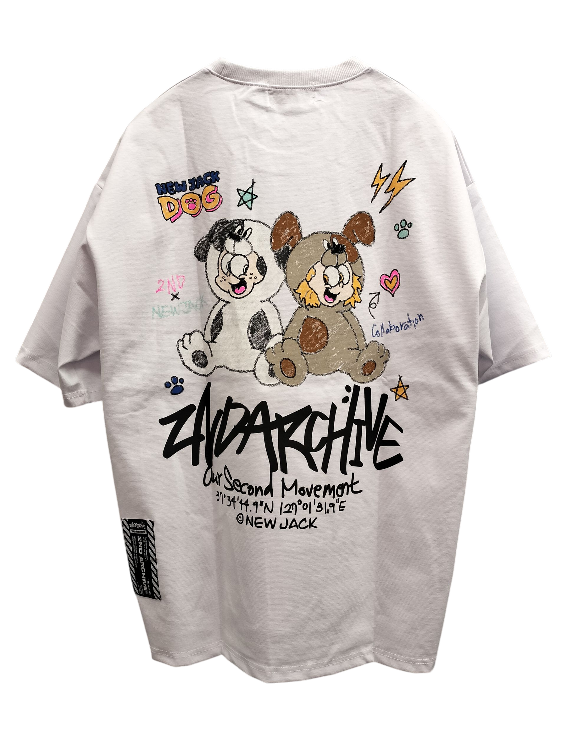 NEW JACK x 2ND ARCHIVE CollaborationTシャツ-CRAYON DOG (2NDNJ-002)