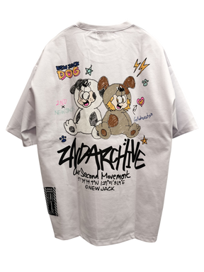NEW JACK x 2ND ARCHIVE CollaborationTシャツ-CRAYON DOG (2NDNJ-002)