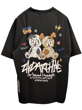 NEW JACK x 2ND ARCHIVE CollaborationTシャツ-CRAYON DOG (2NDNJ-002)