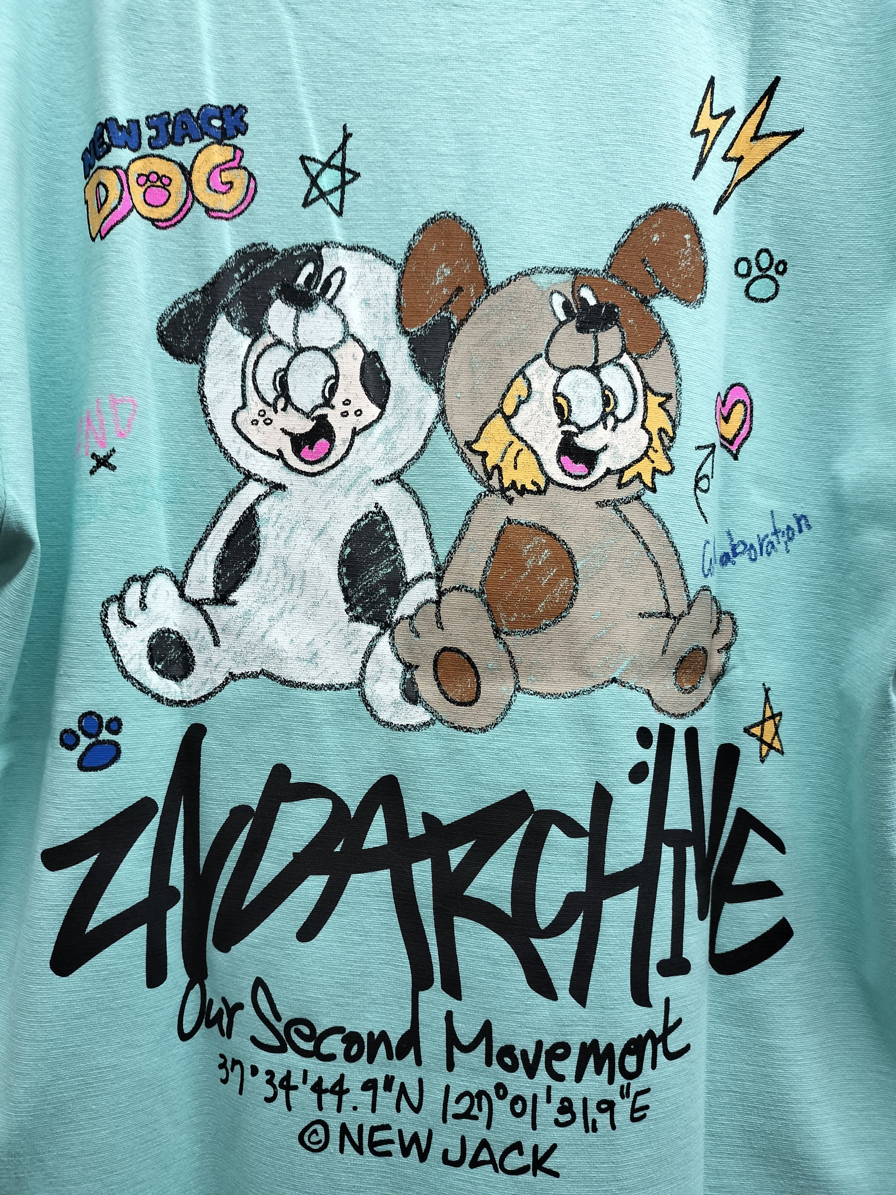 NEW JACK x 2ND ARCHIVE CollaborationTシャツ-CRAYON DOG (2NDNJ-002)