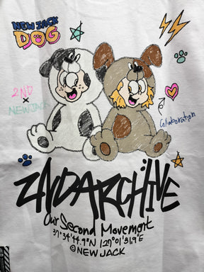 NEW JACK x 2ND ARCHIVE CollaborationTシャツ-CRAYON DOG (2NDNJ-002)