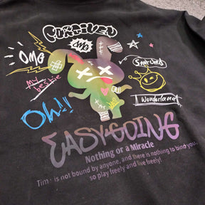 ATC ラビットリフレクタープリントプルパーカー（253-2726）