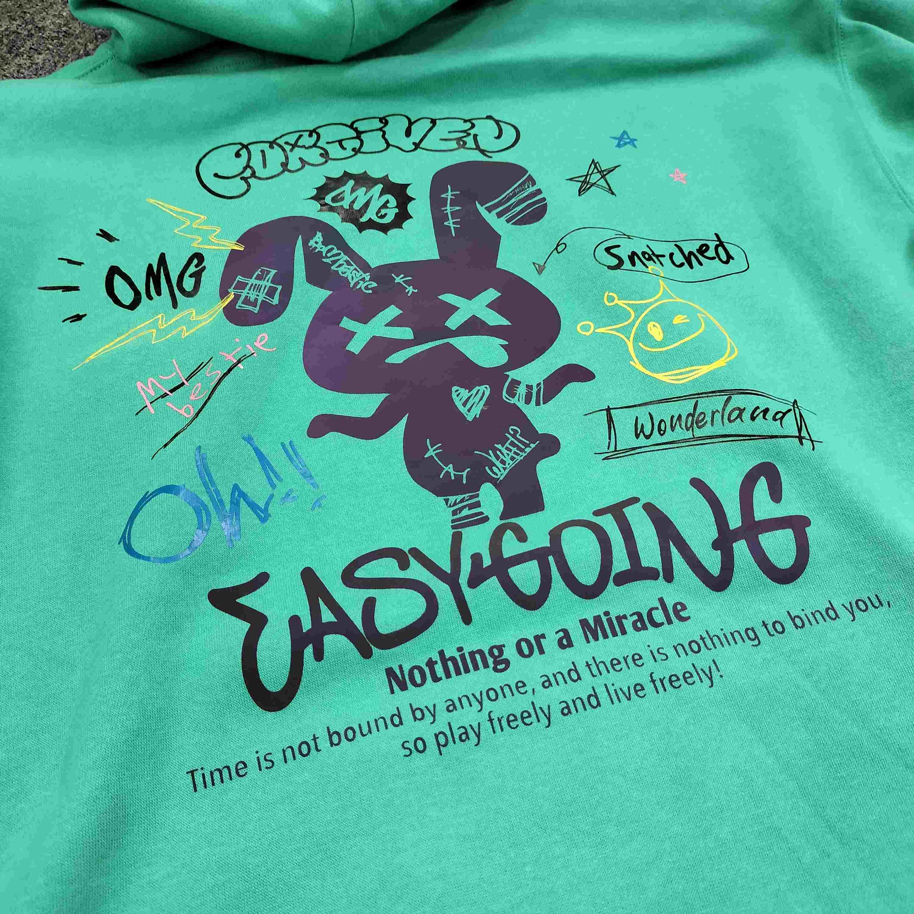 ATC ラビットリフレクタープリントプルパーカー（253-2726）