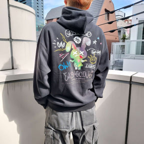 ATC ラビットリフレクタープリントプルパーカー（253-2726）