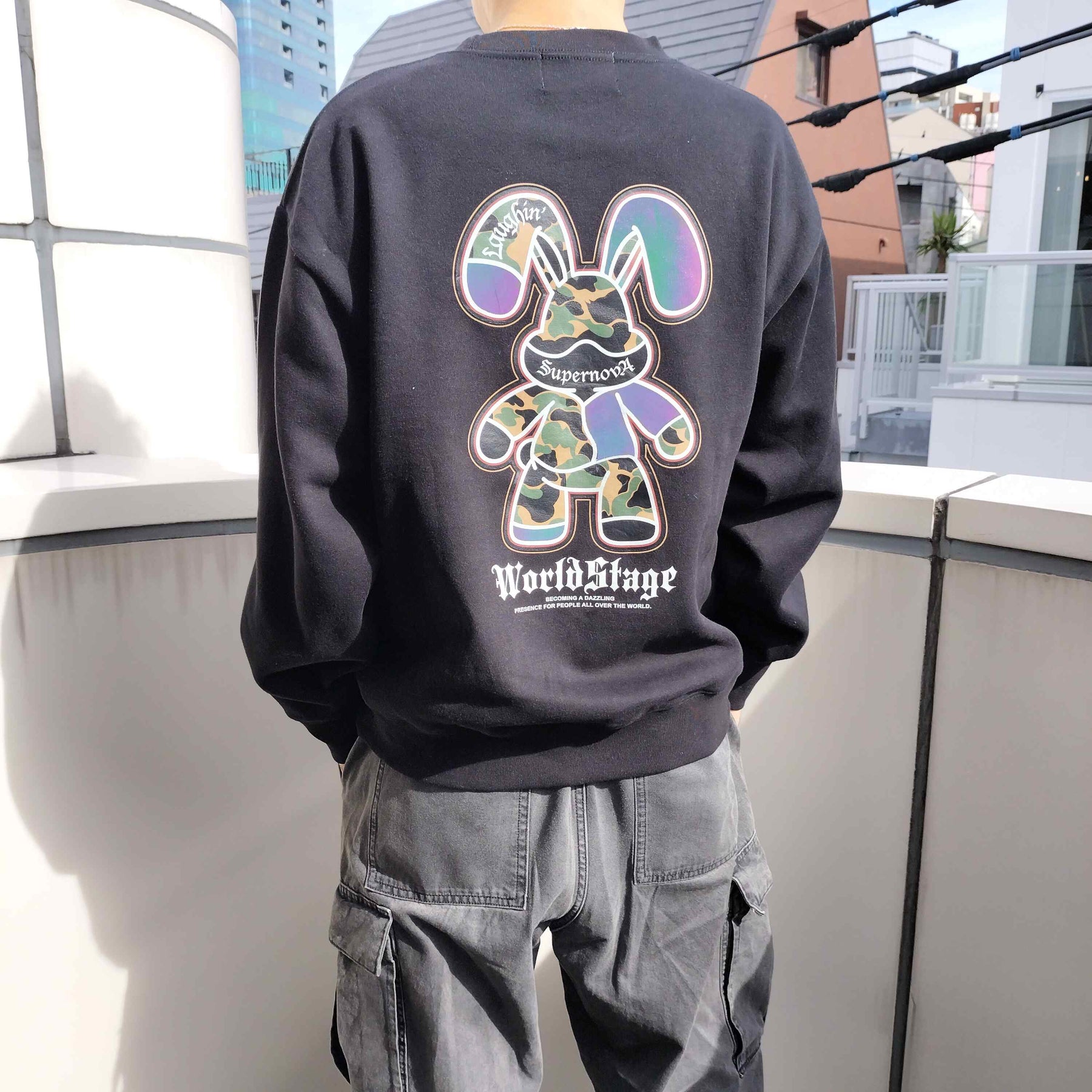 ATC ラビットカモフラリフレクタープリントトレーナー（253-2716）