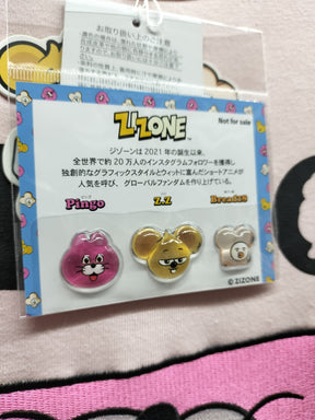 ZIZONE Pingo Face 刺繍半袖Tシャツ(ZI262-5826)