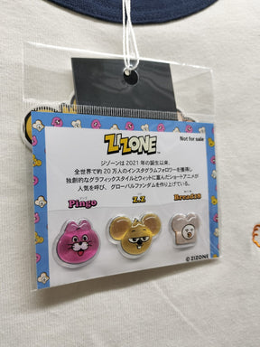 ZIZONE Pingo コミックプリントリンガーTシャツ(ZI262-5846)