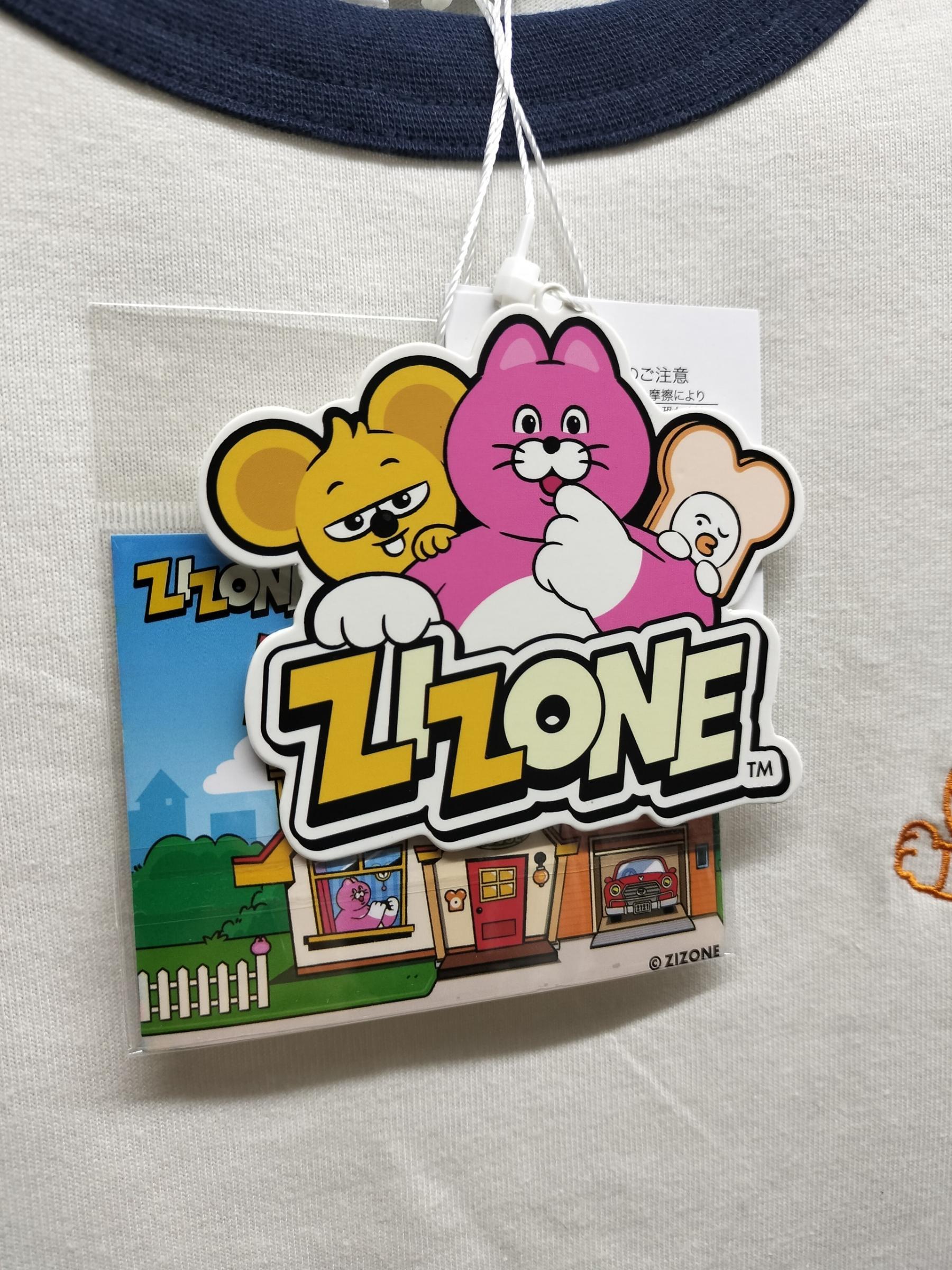 ZIZONE Pingo コミックプリントリンガーTシャツ(ZI262-5846)
