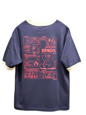 ZIZONE Pingo コミックプリントリンガーTシャツ(ZI262-5846)