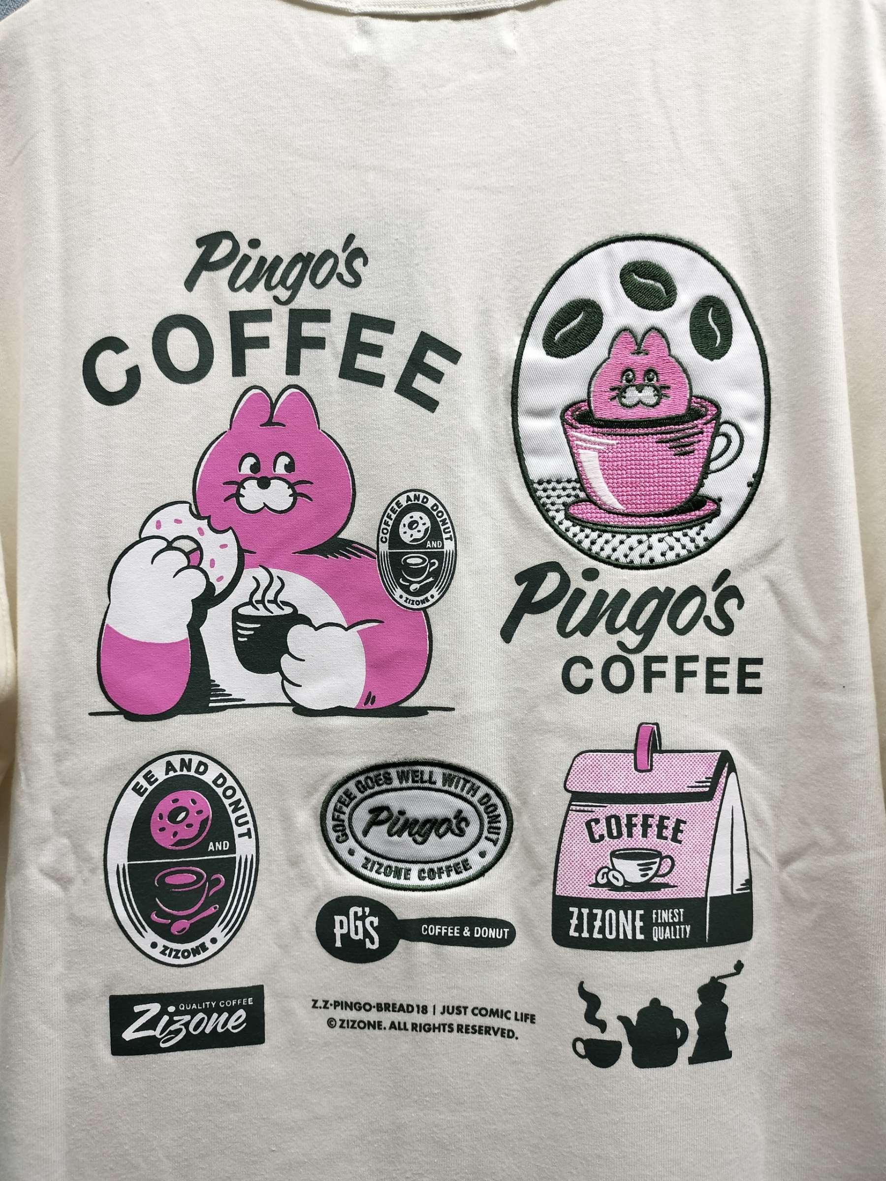 ZIZONE Pingo Coffee 半袖Tシャツ(ZI262-5836)