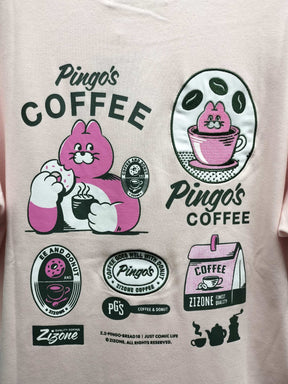 ZIZONE Pingo Coffee 半袖Tシャツ(ZI262-5836)